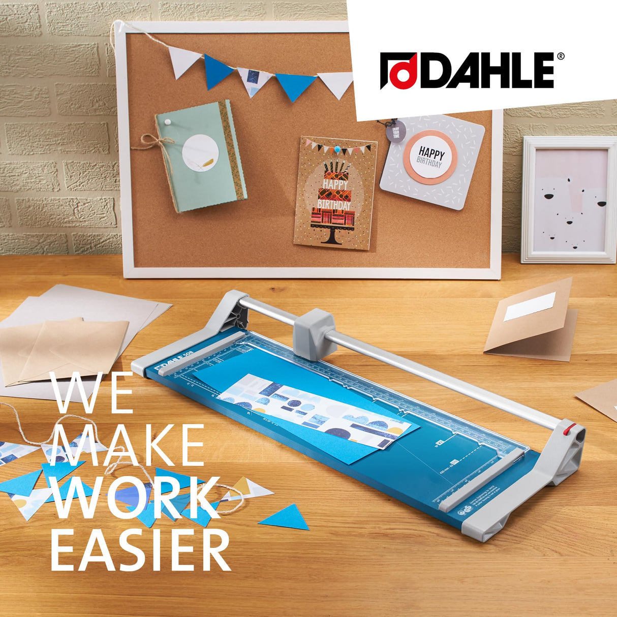 Dahle 508 Craft Creative DIN A3 autofilable guillotina cortadora de papel con presión automática, azul