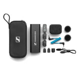 Sennheiser Profile Wireless Sistema de micrófono de Solapa y de Mano Todo en uno de 2,4 GHz y 2 Canales | Incluye Receptor, función de flotación de 32 bits, 2 micrófonos de Solapa (700266)