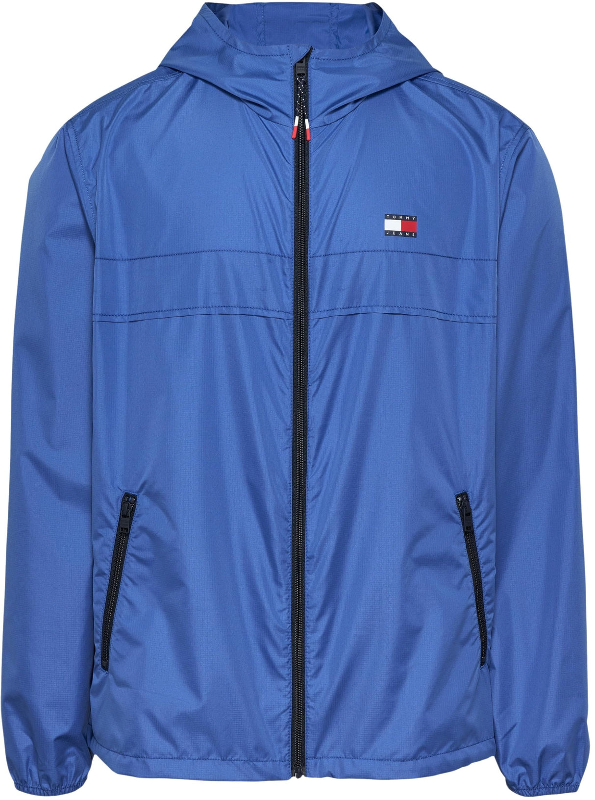 Tommy Jeans Cortavientos Hombre Chicago con capucha, Azul (Tempo Blue), XXL