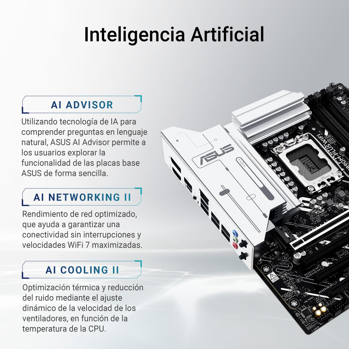 ASUS Prime Z890M-PLUS WiFi - Placa Base mATX, 10+1+2+1 (80 A) etapas de Potencia, PCIe 5.0 Compatible con GPU de última generación, Puerto USB Tipo-C a 20 Gbps, 3 Ranuras M.2, Wi-Fi 7, Q-Antenna