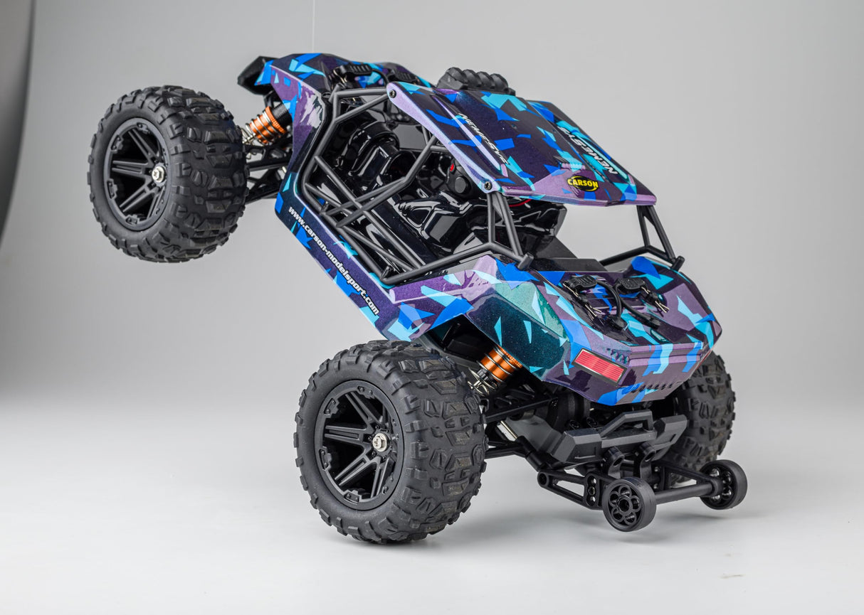 Carson NemeSys 1:12 2.4G 100% RTR - Coche teledirigido, Offroad Truggy, Incluye Pilas y Mando a Distancia, Truggy, 4WD, RC Car, Coche controlado a Distancia, 30 Minutos de Tiempo de conducción