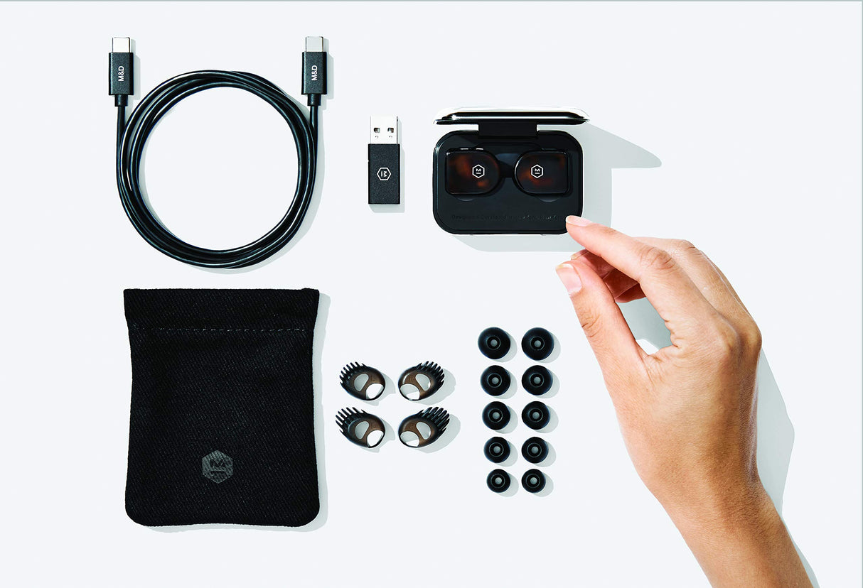 Master & Dynamic MW07 True Wireless - Auricular inalámbrico, color marrón