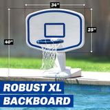 GoSports Splash Hoop - Juego de Baloncesto para Piscina, Incluye aro de Baloncesto acuático Junto a la Piscina, 2 Pelotas y Bomba, Elige tu Estilo