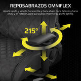 Corsair TC500 Luxe Silla para Juegos – Tejido Transpirable Premium – Asientos Anchos – Reposabrazos Ajustables en 5 Direcciones – Soporte Lumbar Ajustable – Reclinable 90-160° – Sombra
