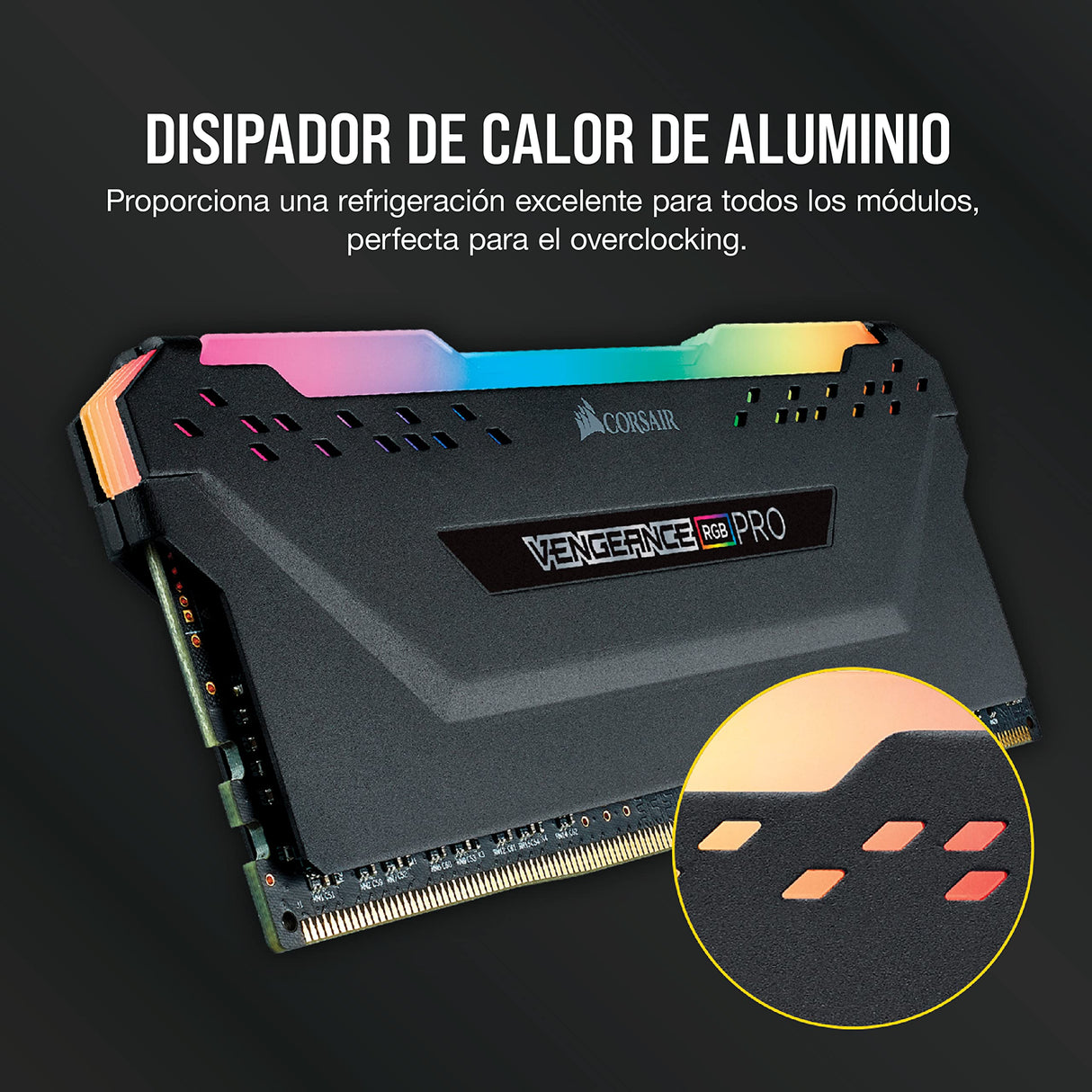 Corsair Vengeance RGB Pro Black DDR4-RAM 3600 MHz 4X 8GB módulo de - Memoria (3600 MHz)