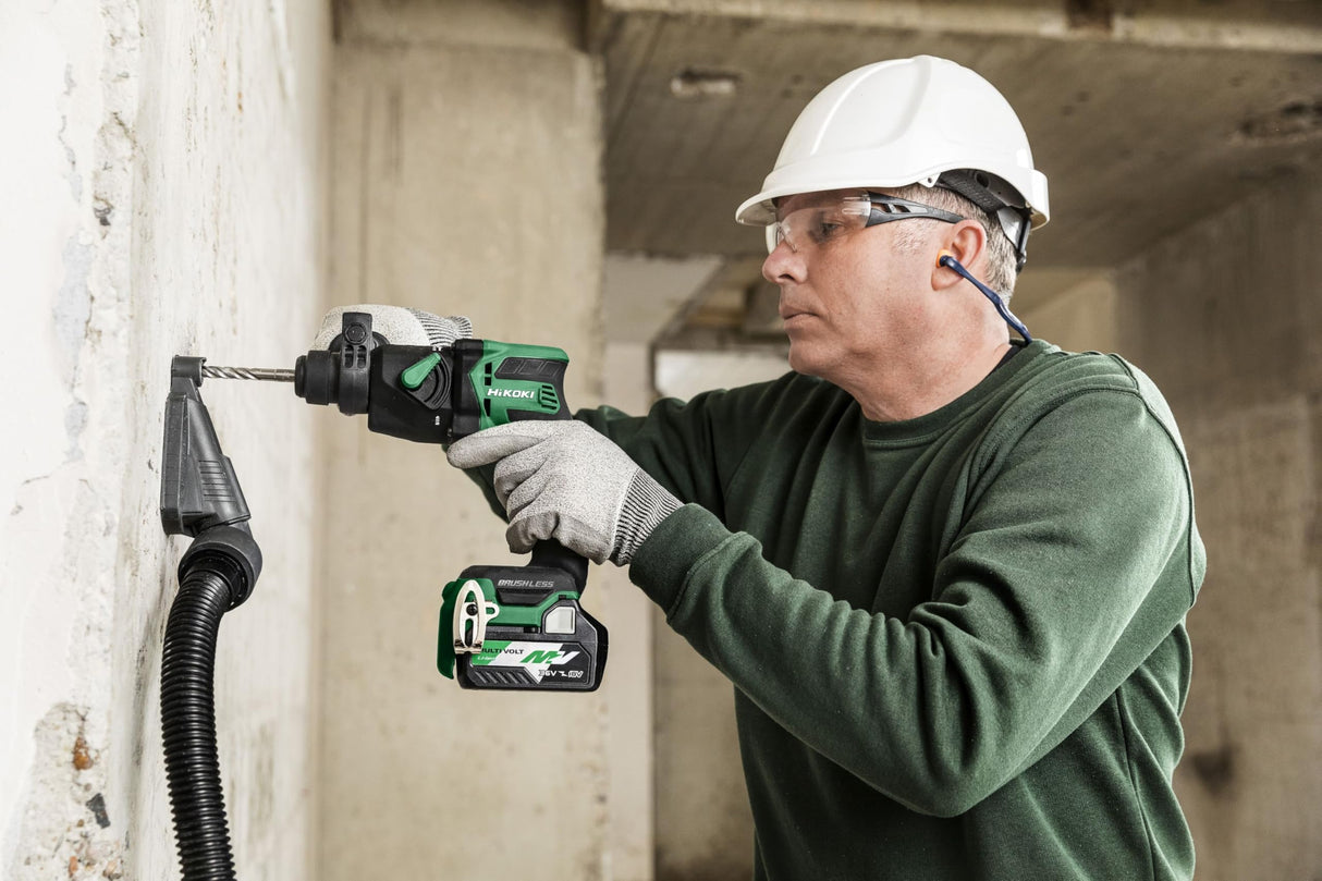 HiKOKI Akku Bohrhammer DH18DPB (18V, mit Brushless Motor, RFC Funktion, Auto-Stopp-Funktion, 2 Betriebsarten, ohne Akku, Ladegerät und Transportkoffer)