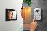 LEGRAND, Easykit Plus 368915 - Kit de videoportero con conector de 2 cables, monitor a color de 7 pulgadas y cámara gran angular, kit de 1/2 casa familiar, ampliable, fuente de alimentación integrada