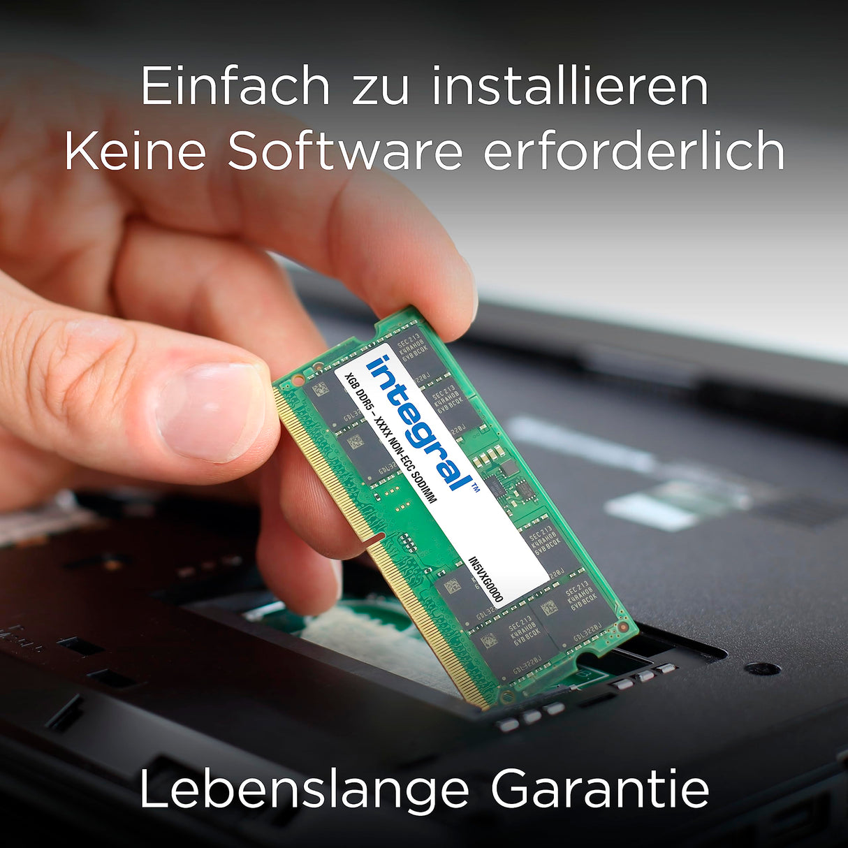 Integral 64GB Kit (2x32GB) DDR5 RAM 4800MHz SODIMM Módulo de memoria para laptop, notebook, MacBook