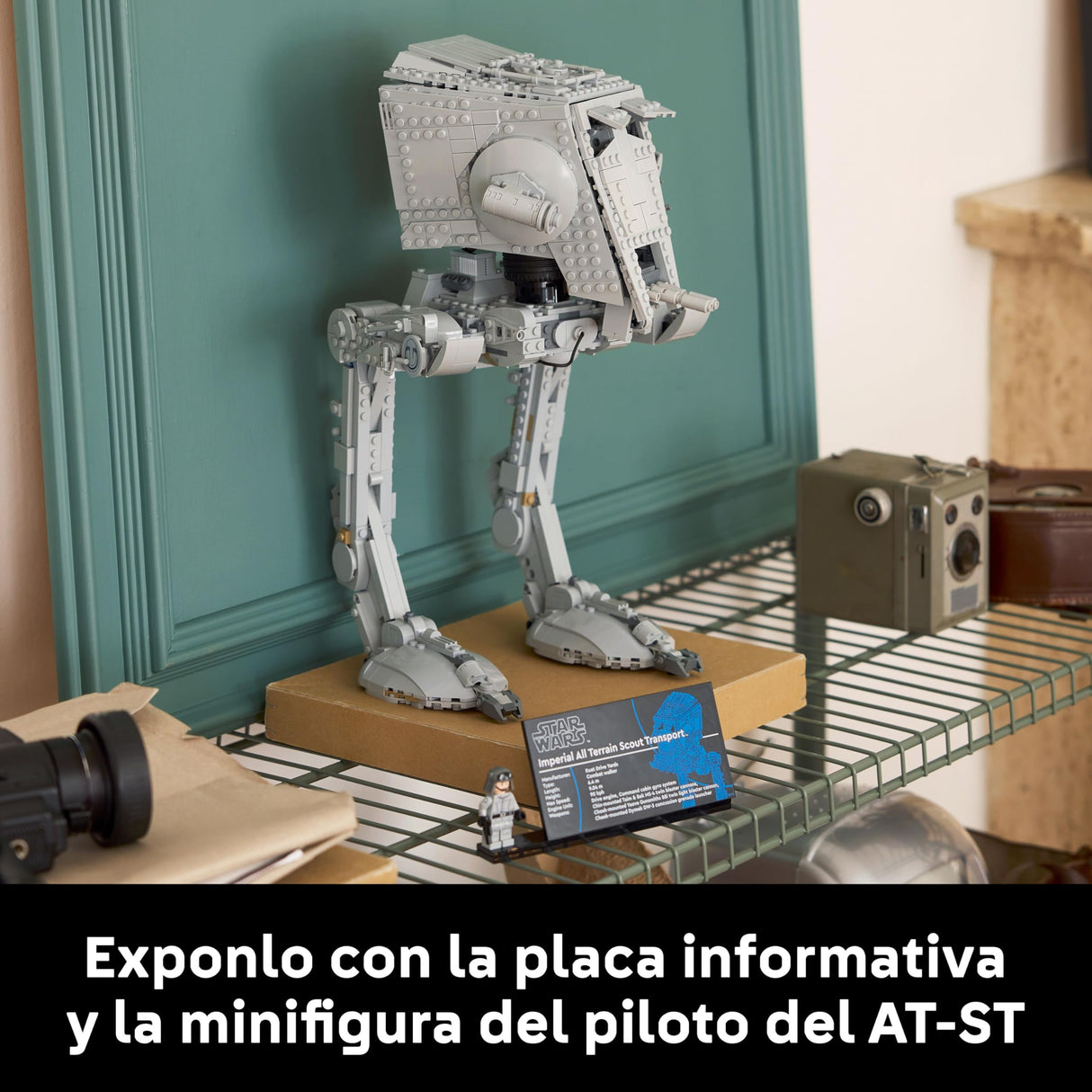 LEGO Star Wars 75417 Caminante AT-ST - Kit de Maquetas para Adultos - Figura Articulada de la Colección UCS con Minifigura y Placa Informativa - Regalo para Hombres y Mujeres Fans
