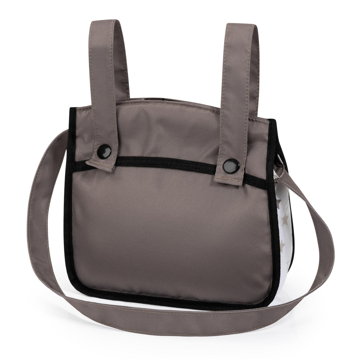 Bayer Design 17086AB Cochecito de muñeca Combi Xeo, Carro para muñecos, Bolsa, Convertible, Regulable en Altura
