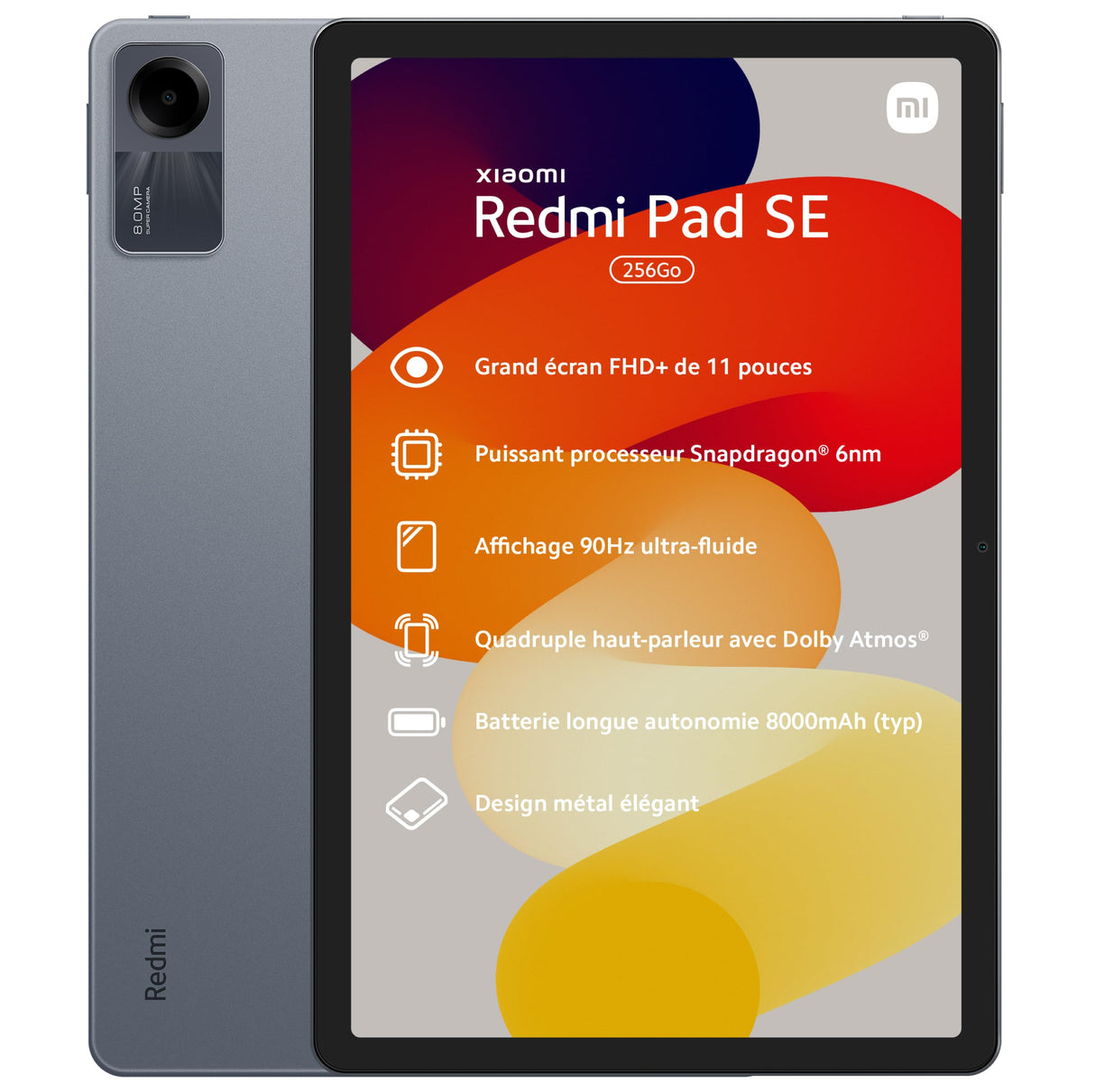 Xiaomi Redmi Pad SE 8+256GB WiFi + Funda Protectora - Tableta de Rendimiento, Gran Almacenamiento, Ideal para Multimedia - Gris Grafito