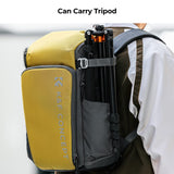 K&F Concept Mochila Cámara Profesional, Bolsa Fotógrafos Cámara Impermeable de Gran Capacidad para Camera Reflex Digital DSLR, Adecuado para viajes al aire libre senderismo fotografía Dorado