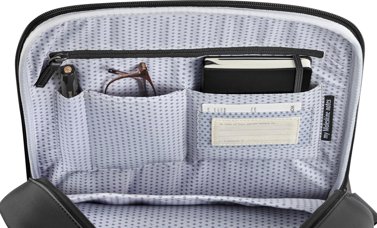 Moleskine Bolsa Vertical para Dispositivos Colección Classic, Mochila Compatible con Tablet, iPad, Laptop hasta 15 Pulgadas, Dimensiones 29 x 39 x 6 cm, Color Negro