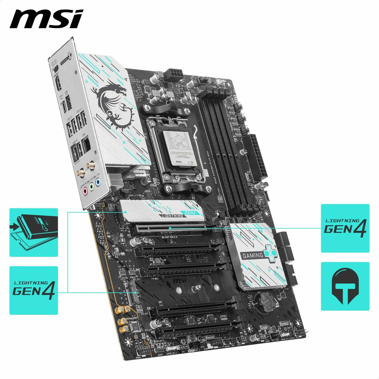 MSI AMD B840 Gaming Plus WiFi Socket AM5 - Placa Base