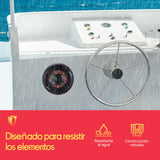 Pyle par de Altavoces Marinos de 6.5”, 250V, Sonido Estereo, Duales, Exteriores, Resistentes al Agua y a la Intemperie