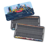 Derwent Procolour Juego de 72 Lápices de Colores de Textura Suave de Calidad Profesional en 1 Caja Metálica, 4 mm