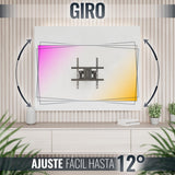 RICOO Soporte TV Pared 32-65" Pulgadas (81-165cm) S7244 Brazo articulado Giratorio Inclinable Colgador televisión Universal VESA 200x200-400x400 Negro