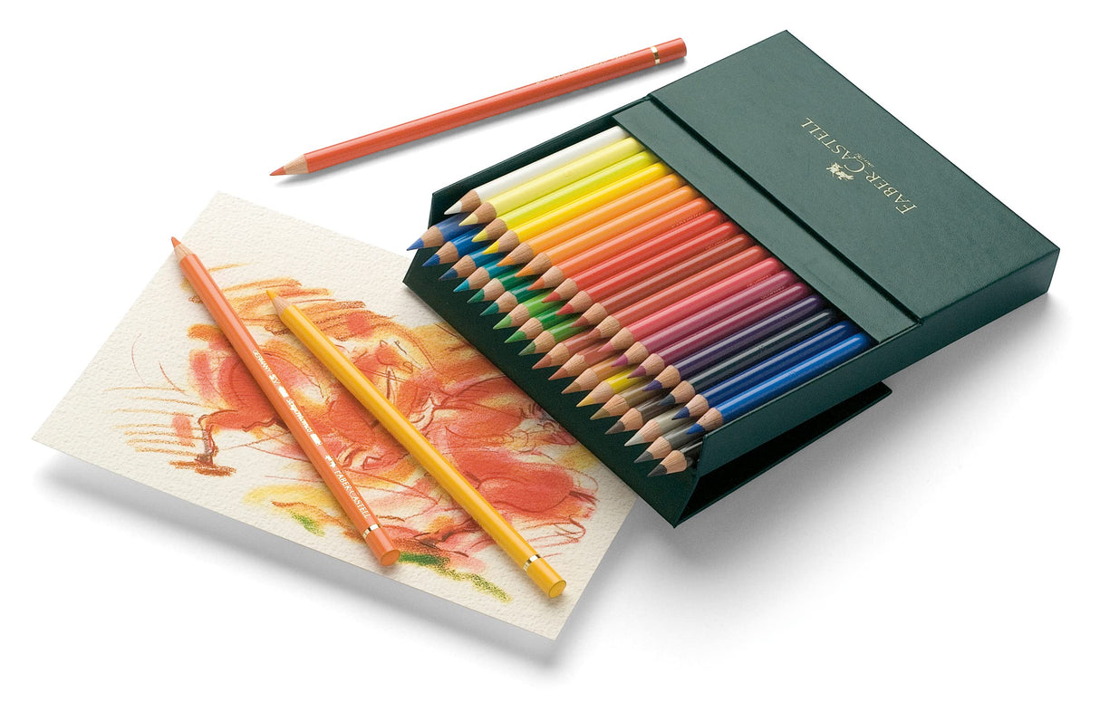Faber-Castell 110038 - Estuche Estudio con 36 Ecolápices Polychromos - Multicolor