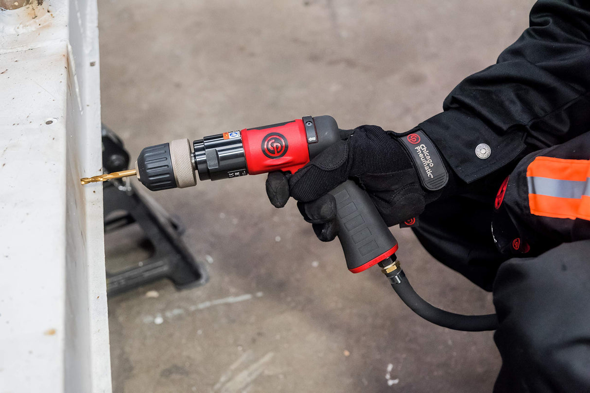 Chicago Pneumatic - CP9792C - Taladro neumático de 3/8 pulgadas (10 mm) 0.48 hp - 2100 RPM - Par de torsión; 4.1 lbf*ft/5.5 N*m
