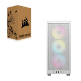 Corsair iCUE - Carcasa para PC 2000D RGB Airflow Mini-ITX - Factor de Forma Mini-ITX - Paneles de Malla de Acero - Soporte de GPU de Tres Ranuras - 3 Ventiladores AF120 RGB Slim incluidos -