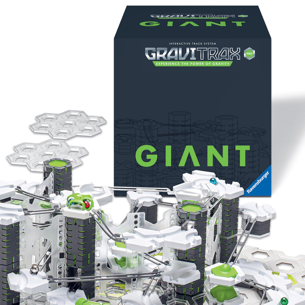 Ravensburger - Gravitrax Pro Giant Starter Set | Circuito Canicas con 409 Piezas | Rompecabezas Niños con Canicas | Juegos para Niños De 8 Años | Juegos Mesa Compatibles con Todos Los Gravitrax