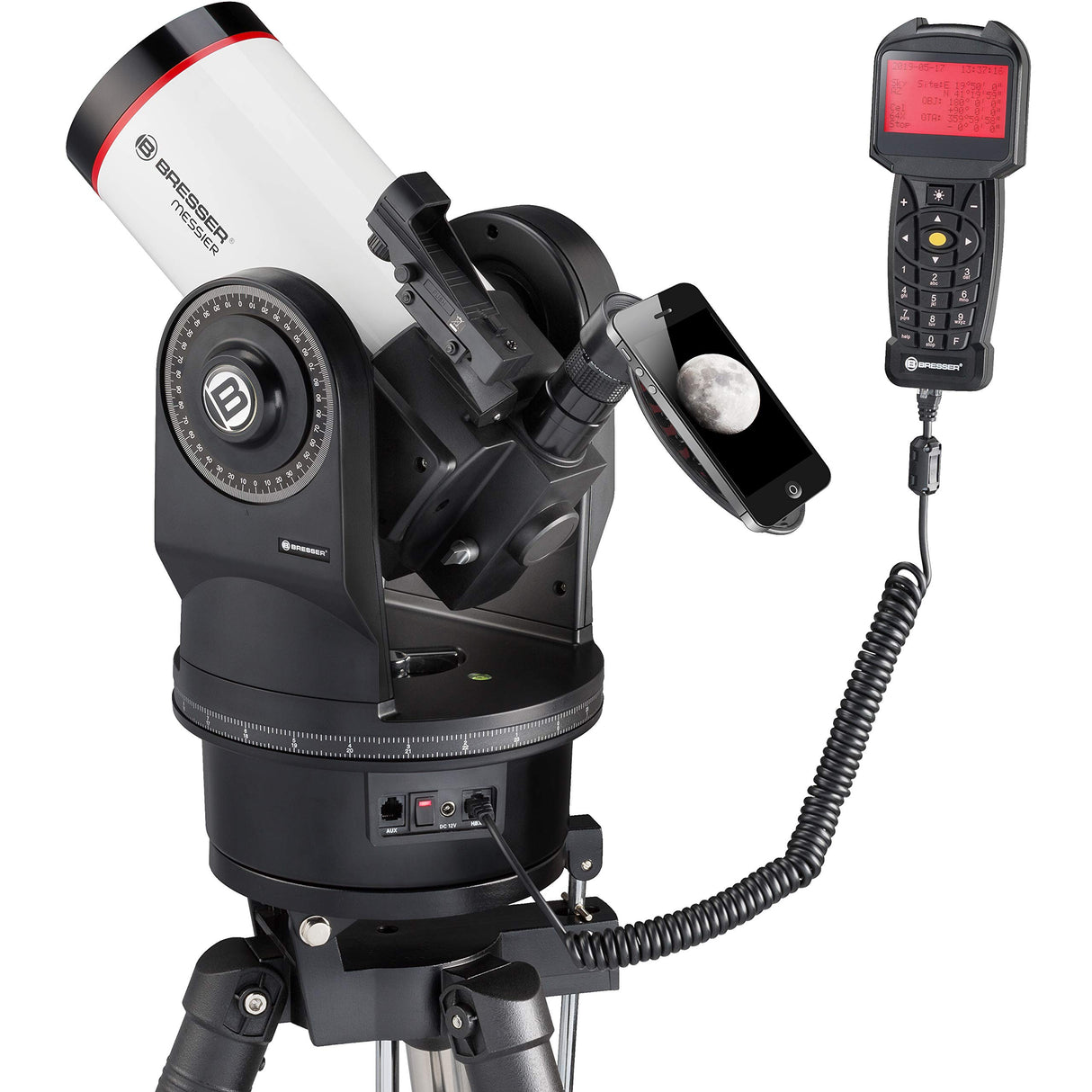 Bresser Messier MCX-102 - Telescopio con Distancia Focal de 1470 mm y telescopio Goto EQ/AZ con Montaje ecuatorial o azimutal, Incluye trípode