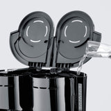 SEVERIN - Cafetera de goteo Duo hasta 16 tazas, Cafetera de filtro compacta / Cafetera americana con 2 jarras termo, Con Desconexión Automática, Negro, KA 9315