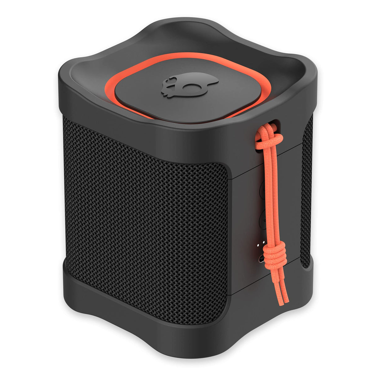 Skullcandy Terrain Mini Altavoz Portátil Inalámbrico con Bluetooth, Impermeabilidad IPX7, 14 Horas de Batería, True Wireless Stereo y Correa Integrada para Viajes y Uso en Exteriores - Negro