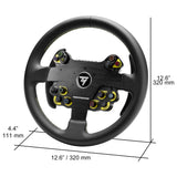 Thrustmaster EVO Racing 32R Leather, Aro de Volante Redondo Forrado en Cuero y Buje Desmontable, para PC y Consolas