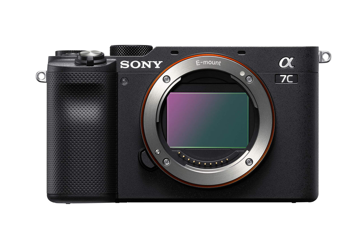 Sony Alpha 7 C - Cámara evil de fotograma completo (compacta y ligera, enfoque automático a tiempo real, 24.2 megapíxeles, sistema de estabilización de 5 ejes, batería de gran capacidad) negro