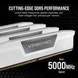 CORSAIR Vengeance DDR5 RAM 32GB (2x16GB) 5600MHz CL40 Intel XMP Kit de Memoria Compatible con iCUE - Blanco (CMK32GX5M2B5600C40W)