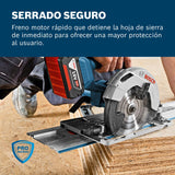 Bosch Professional 18V System GKS 18V-57 G - Sierra circular a batería (disco Ø 165 mm, sin batería, en L-BOXX)