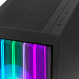 YEYIAN Caja PC Gamer Mirage X | Torre Completa | Chasis 1.0mm | Fuentes Alimentación ATX 2, 3 | Panel Lateral Vidrio Templado | Cooler CPU hasta 180 mm | GPU hasta 420 mm