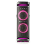 NGS Wild Space 3 - Altavoz Portátil, Compatible con tecnología Bluetooth, True Wireless Stereo, Subwoofer + Doble Tweeter, Micro SD/USB/AUX IN, Ruedas, Color Negro