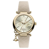 Vivienne Westwood Reloj Analógico para Mujer de Cuarzo con Correa en Cuero VV006GDCM