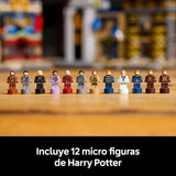 LEGO Harry Potter Tiendas Mágicas del Callejón Diagon Maqueta para Adultos y 12 Micro Figuras de Colección, Autobús Noctámbulo, Regalo para Mujeres y Hombres, Decoración Dormitorio, Set de Magia 76444