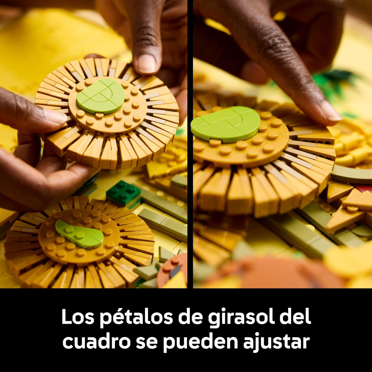LEGO Art Vincent van Gogh: Los Girasoles, Maqueta 3D para Construir para Adultos de Obra de Arte, Flores Artificiales y Decoración del Hogar, Construcción Creativa, Regalo para Mujeres y Hombres 31215