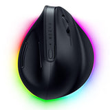 Razer Pro Click V2 Vertical - Ratón inalámbrico ergonómico Vertical para usuarios diestros - Asistencia IA Prompt - Sensor óptico 30K - Windows & Mac (hasta 6 Meses batería, Chroma RGB) Negro