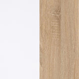 Habitdesign Escritorio con Cajonera, Mesa de Oficina, Modelo Office BUC, Acabado en Blanco Artik y Roble Cananadian, Medidas: 145 cm (Largo) x 102 cm (Fondo) x 73 cm (Alto)