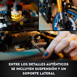 LEGO 42159 Technic Yamaha MT-10 SP, Kit de Maqueta de Moto para Adultos, Reproducción Auténtica con Motor de 4 Cilindros, Dirección Funcional y App AR, Vehículo Regalo para Hombres y Mujeres