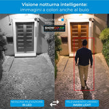Isiwi Redi+ - Cámara motorizada 4G para Uso Externo a batería con SIM, vigilancia inalámbrica, 3 MP, Tarjeta SD, IP65, detección Humana PIR, Audio, Compatible con Alexa/Google, aplicación para