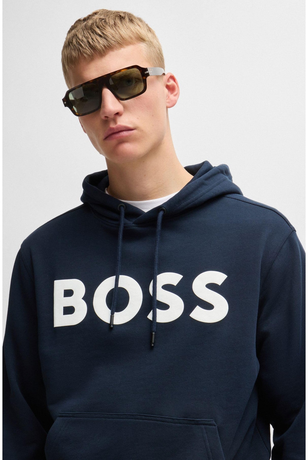BOSS Webasic_Hood, Sudadera Hombre, Dark Blue404,