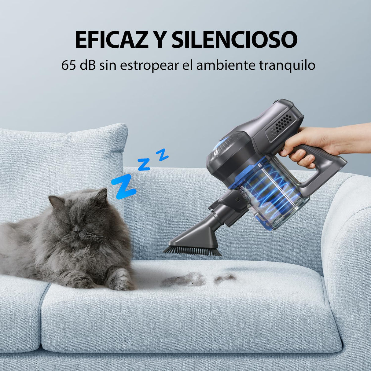 kalado KCV500 Aspirador sin Cable,23000Pa Aspiradora Escoba Vertical Inalámbrica,Versátil 6 en 1 Ligera,Batería de Litio Recargable,Funciona 35 Mins,para Suelo, Alfombra, Pelo de Mascota