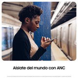 Samsung Galaxy Buds FE + Cargador - Auriculares Inalámbricos, Cancelación de Ruido Activa, Ajuste Cómodo, 3 Micrófonos, Control Táctil, Bajos Graves, Gris (Versión Española)