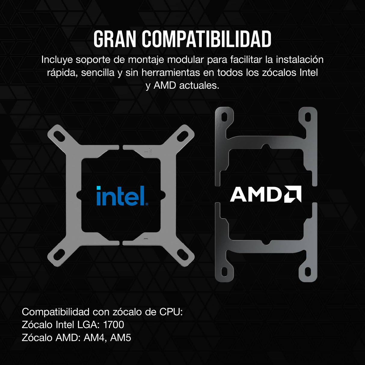 CORSAIR iCUE Link XC7 RGB Elite Bloque de Refrigeración para CPU - Cámara de Flujo Transparente – 24 LED RGB - Compatible con Intel LGA 1700, AMD AM5 y Versiones anteriores - Gris Sigiloso