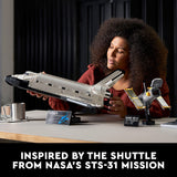 LEGO Icons Transbordador Espacial Discovery de la NASA, Maqueta de Construcción para Adultos de Temática Espacial, Decoración para la Casa y Oficina, Regalo para Hombres y Mujeres 10283