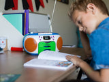 Lenco SCD-971 -Radio Infantil - Radio Casete con CD - Radio CD - Lector de Casete - Altavoces estéreo - Toma de Auriculares - Memoria de Pistas - Multicolor, Colorido