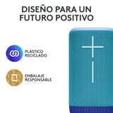 Ultimate Ears EVERBOOM, Altavoz Bluetooth portátil inalámbrico, Graves potentes, Sonido inmersivo de 360 Grados, Impermeable IP67, Flota, 20 Horas de batería, Radio de acción 55m - Azul