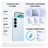 Samsung Galaxy S26+ 256GB, Teléfono Móvil con Galaxy AI, Cámara 50MP, 12GB RAM, Batería 4900mAh, Garantía del Fabricante 3 Años + 1 Año Extra, Color Azul Cielo (Versión Española)