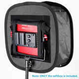 NEEWER Paquete de 2 Softbox de Panel de Luz LED para Luz de Video 660 480, Difusor de Luz Plegable Exterior 16.3"x6.5" Interior 9.8"x8.7" para Grabación de Video en Estudio Fotográfico